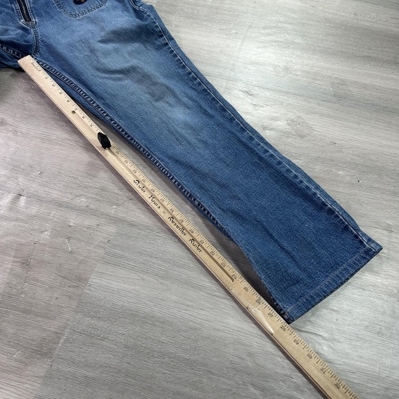 VINTAGE Guess Jeans Womens 32 Blue USA American Tradition Zip Pocket 90s - Picture 11 of 14